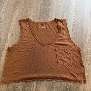 Aerie Brown Sleeveless Women's Top